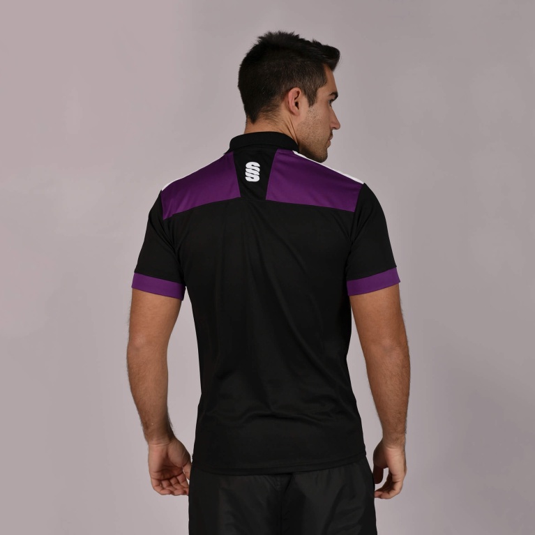 Blade Polo Shirt : Black / Purple / White